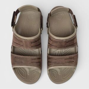 202 Unisex Crocs Yukon Two Strap Brown Sandals